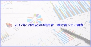 2017年1月 格安SIM利用者・検討者シェア調査レポート