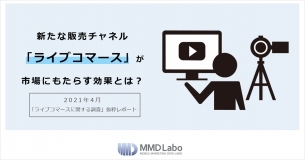 「2021年4月 ライブコマースに関する調査」抜粋レポート