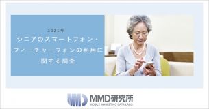 「2021年シニアのスマートフォン・フィーチャーフォンの利用に関する調査分析レポート」の販売を開始しました。