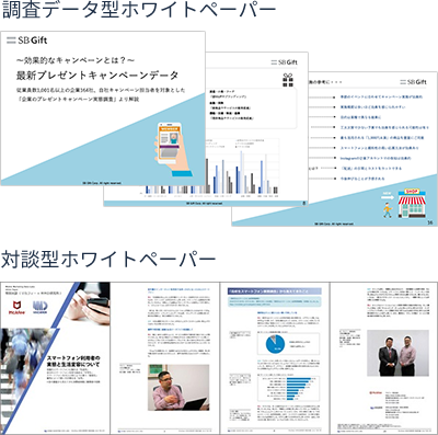 調査データ型ホワイトペーパー　対談型ホワイトペーパー